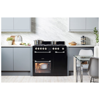 Leisure PR100F530K 100cm Chefmaster Pro Dual Fuel Range Cooker in Blac