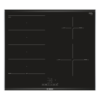 Bosch PXE675BB1E Serie-8 60cm 4 Zone Induction Hob in Black Glass