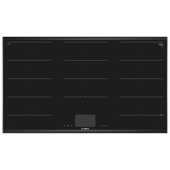 Bosch PXX975KW1E Series 8 H/C 90cm 5 Zone Induction Hob in Black Glass