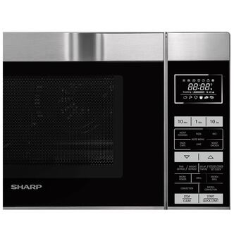 Sharp R861SLM Combination Microwave Oven in Black Silver 25L 900W