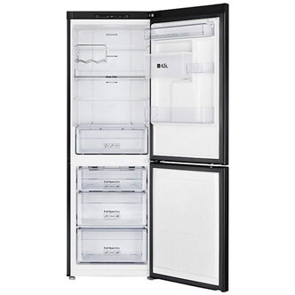 Samsung RB29FWRNDBC Freestanding Fridge Freezer in Gloss Black Best Price and Cheapest