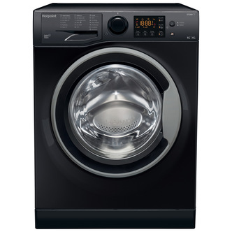 Hotpoint RDG9643KS Washer Dryer in Black 1400rpm 9Kg/6Kg D Rated