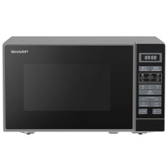Sharp RDS202TS-UK Microwave Oven - Silver, 20 Litres 800W