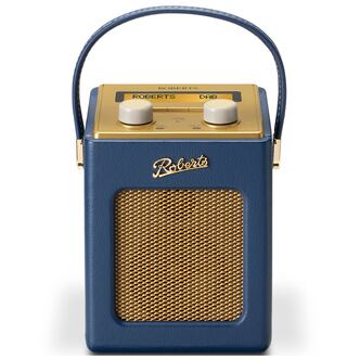 Roberts REV-MINIMB Revival Mini DAB/DAB+/FM Portable Radio, Midnight Blue
