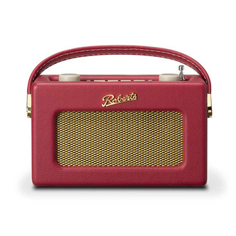 Roberts REVIVALUNOBR Revival Uno DAB+/FM Radio with 2 Alarms in Berry Red