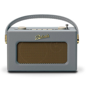 Roberts REVIVALUNODG Revival Uno DAB+/FM Radio with 2 Alarms in Dove Grey