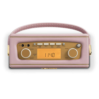 Roberts REVIVALUNODP Revival Uno DAB FM Radio with 2 Alarms in Dusky P