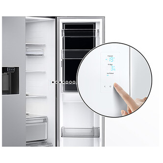 Samsung RH68B8830B1 American Fridge Freezer in Black PL I W F Rated