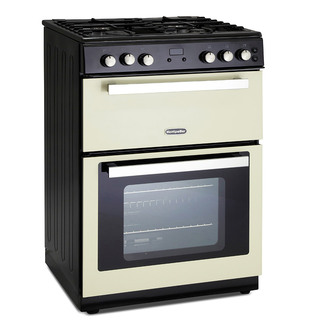 RMC61GOC 60cm Double Oven Gas Cooker in Cream Gas Hob 67/30L
