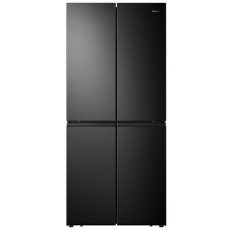 Hisense RQ563N4AF1 American Style 4 Door Fridge Freezer in Black 1.78m A+