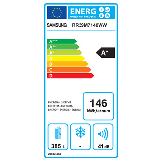 Samsung RR39M7140WW 60cm Tall Larder Fridge in White 1 83m 385L