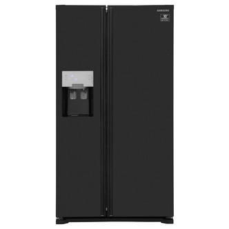 Samsung RS7567THCBC American Fridge Freezer in Gloss Black Ice & Water 1.8m