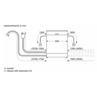 Neff S187ZCX43G N70 60cm Fully Integrated Dishwasher 13 Place C Rated
