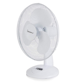 Signature S40010 16 Desk Fan in White 3 Speed Settings