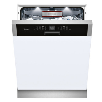Neff S416T80S0G 60cm Semi Integrated 14 Place Dishwasher in St/St A++