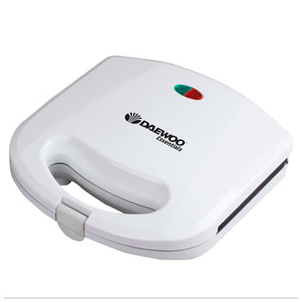 Daewoo SDA1037GED Essentials 2 Portion Sandwich Toastie Maker - White