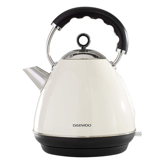 Daewoo SDA1576GE KENSINGTON Traditional Jug Kettle in Cream - 1.7L 3kW