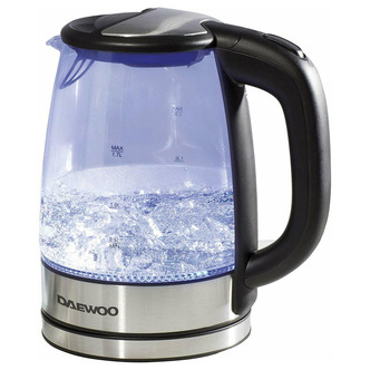 Daewoo SDA1669 Illuminated Glass Kettle 1.7L 2.2 kW