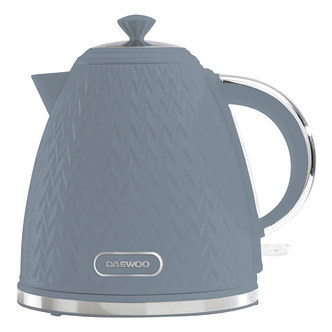Daewoo SDA1822GE ARGYLE Cordless Jug Kettle - Light Blue 1.7L 3kW