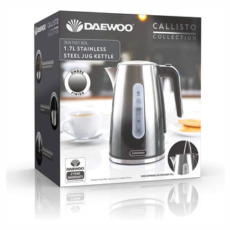 Daewoo SDA1836GE CALLISTO Cordless Jug Kettle Black Fade 1 7L 3kW