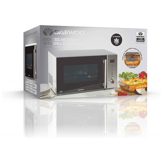 Daewoo SDA2094GE Combination Microwave Oven with Grill Silver 30L 900W