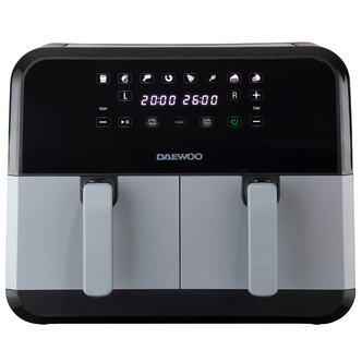 Daewoo SDA2310GE 8L XL Digital Dual Zone Air Fryer in Black 1400W