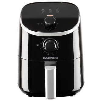 Daewoo SDA2609GE 2L Compact Mini Air Fryer - Black 900W Dial Control