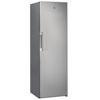 Indesit SI62S 60cm Tall Larder Fridge in Silver 1.67m E Rated 323L
