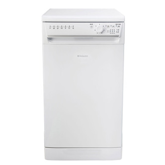 Hotpoint SIAL11010P 45cm AQUARIUS Slimline Dishwasher in White A+AA