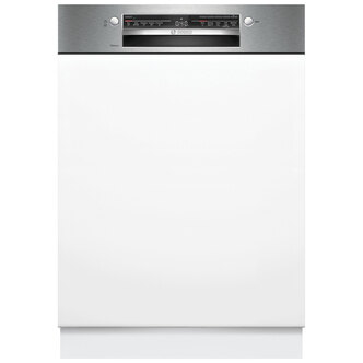 Bosch SMI2HTS02G Series 2 60cm Semi-Integrated Dishwasher In Brushed Ste