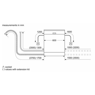 Bosch SMS2ITI41G 60cm Dishwasher in Silver 12 Place Setting E Rated