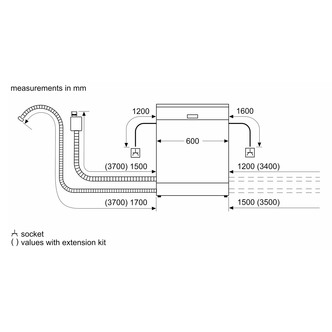Bosch SMV4HTX27G Serie 4 60cm Fully Integrated Dishwasher 13 Place E