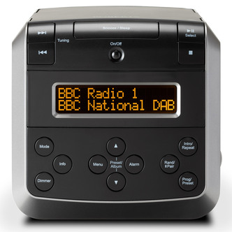 Roberts SOUND48-BK Clock Radio with CD DAB DAB+ & FM Radio in Black