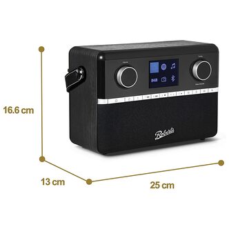 Roberts STREAM94LBK DAB DAB FM Wi Fi Internet Radio in Black
