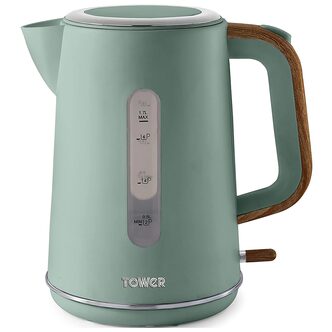 Tower T10037JDE Scandi Rapid Boil Kettle - Pine Green 1.7L 3kW