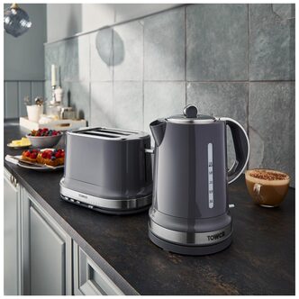 Tower T10049GRP Belle Rapid Boil Jug Kettle in Graphite 1 5L 3kW