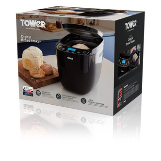 Tower T11003 Gluten Free Digital Bread Maker Black
