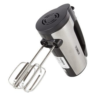 Tower T12016 300W Hand Mixer in Stainless Steel 6 Speed