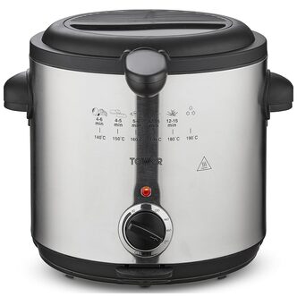 Tower T17070 1.5 Litre Deep Fryer in Stainless Steel - 1000W