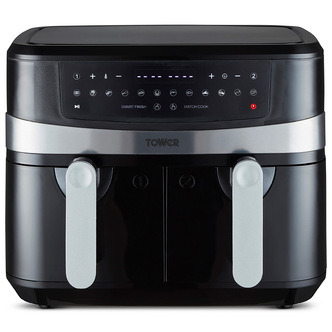 Tower T17088 9L VORTX Dual Zone Air Fryer with Smart Finish