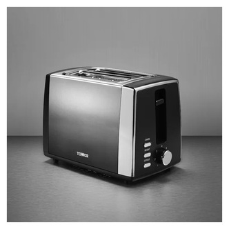 Tower T20038GRP 2 Slice Infinity Ombre Toaster Graphite