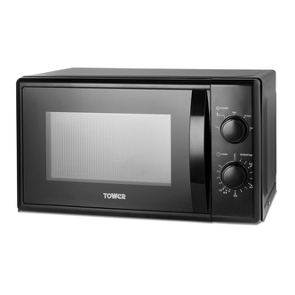 Tower T24034BLK Microwave Oven in Black 20 Litre 700W Manual Controls