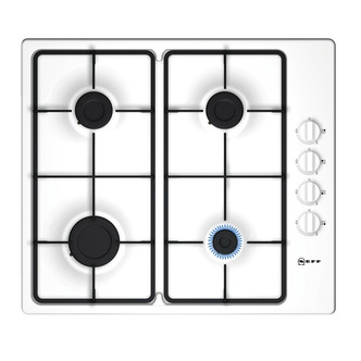 Neff T26BR46W0 N30 60cm 4 Burner Gas Hob in White