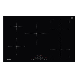 Neff T48FD23X0 Built-In 80cm Extra Wide Induction Hob in Black Glass