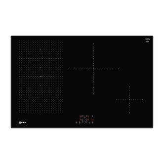 Neff T58UB10X0 Built-In 80cm Extra Wide Induction Hob in Black Glass