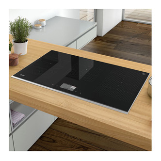 Neff T59TF6RN0 Built In 90cm FlexInduction Hob in Black Glass St St