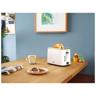 Beko TAM4321W 2 Slice Toaster in White