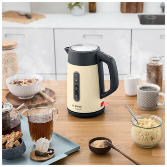 Bosch TWK4P437GB Cordless Traditional Kettle in Cream 1 7L
