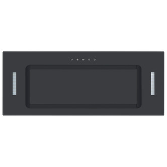 Culina UBICON75BK 1 75cm Canopy Extractor Hood in Black Glass 3 Speed