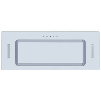 Culina UBICON75W 1 75cm Canopy Extractor Hood in White Glass 3 Speed F